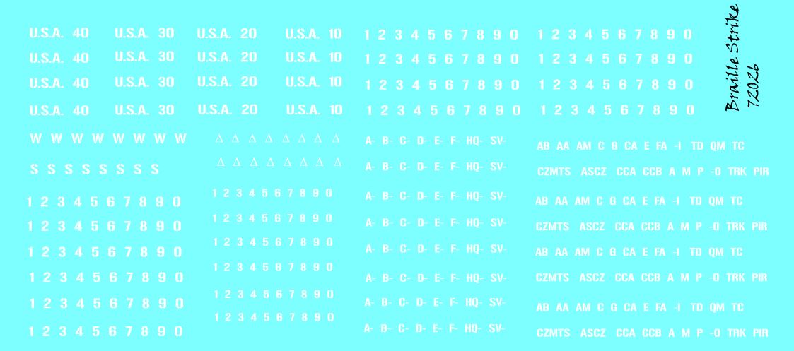 US Serial Numbers And Bumper CodesPRIMARY SECTIONTracks Troops On 